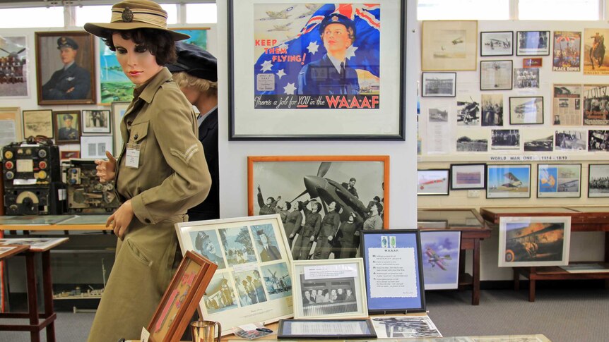 Women in the air force display