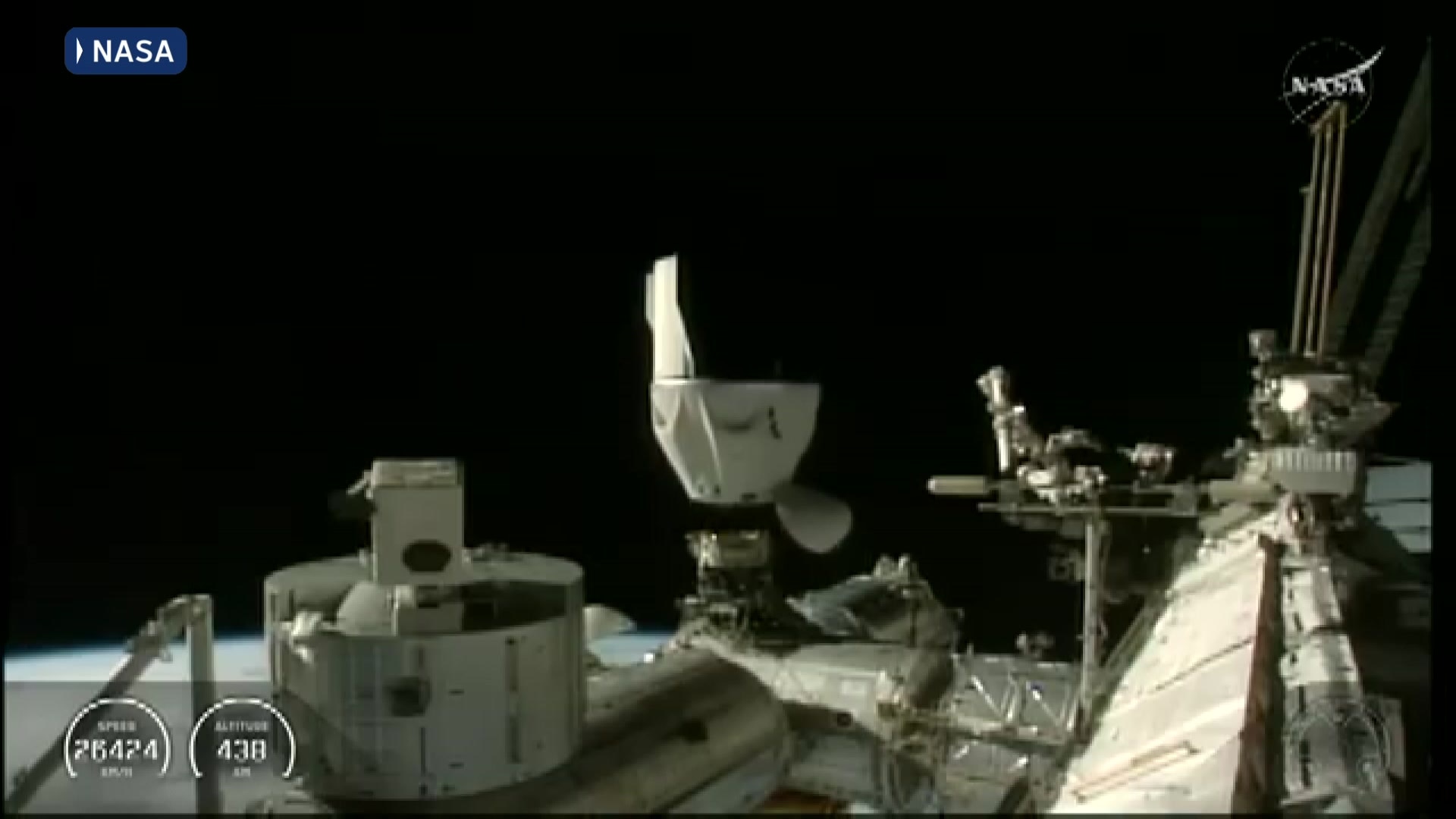 Sick astronaut starts journey to Earth from International Space Station