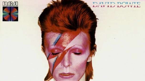 Album cover David Bowie, Aladdin Sane 1973