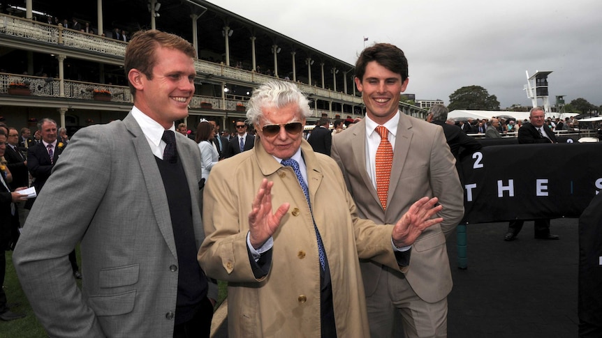 Bart Cummings with grandsons Edward and James