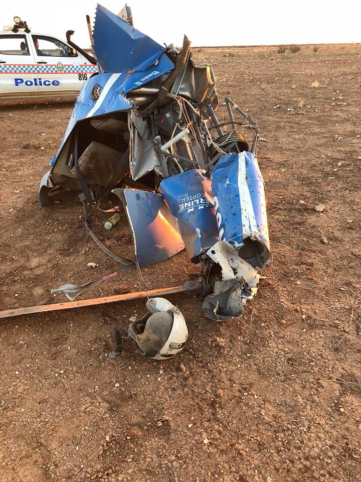Helicopter pilot lucky to be alive after serious crash near NTQld border ABC News