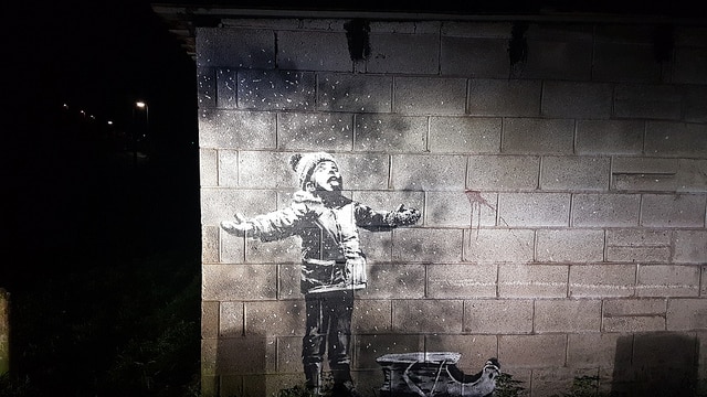 Part of Banky's Wales mural