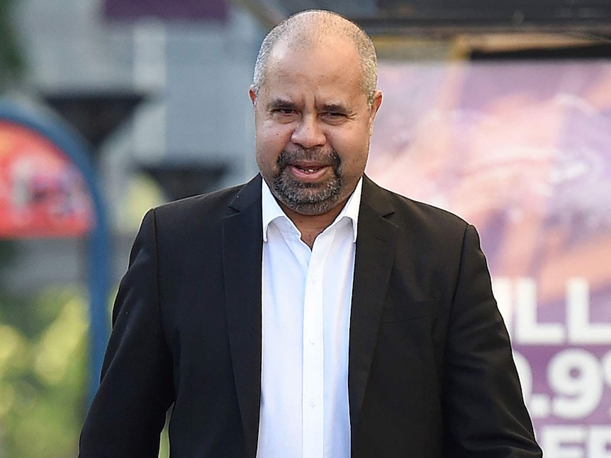 Billy Gordon walking into Brisbane Magistrates Court