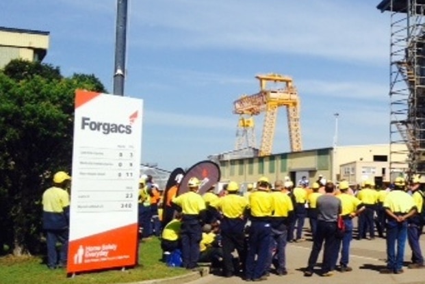 Forgacs workers in Newcastle
