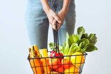 Basket of plant-based foods