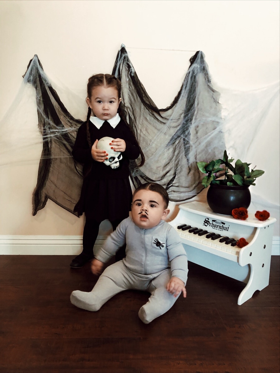 addams family baby costume