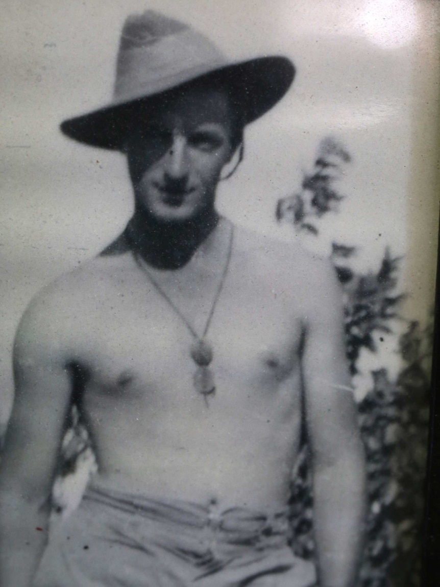 Jim Moir in his uniform during the Kokoda campaign.
