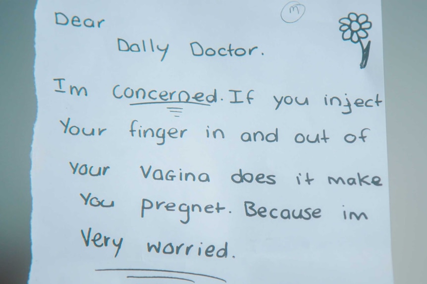 Letter about pregnancy concerns