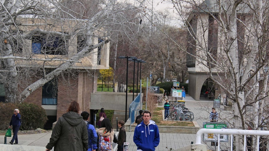 Students at ANU in Canberra