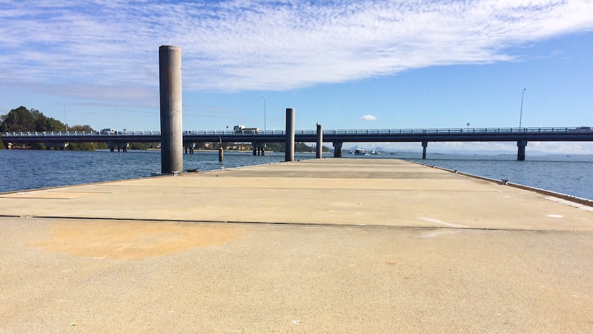 Pieces of the cement have been refashioned for the new pontoon in the Pummicestone Passage.