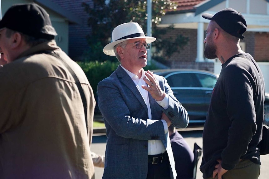 ATHRA co-founder Dr Colin Mendelsohn, in the white hat, photographed in 2019.