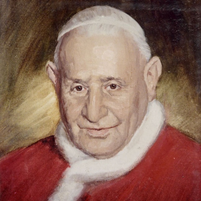 A 1963 painting of Pope John XXIII by Melbourne painter Paul Fitzgerald.
