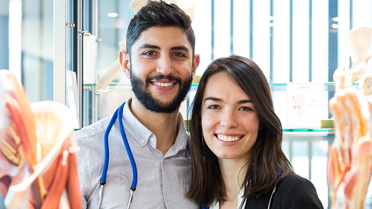 Griffith University third-year medical students Michael and Carissa Holland