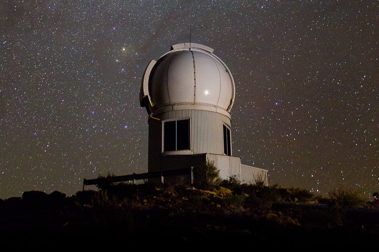 SkyMapper望远镜位于新南威尔士州北部的赛丁泉天文台。