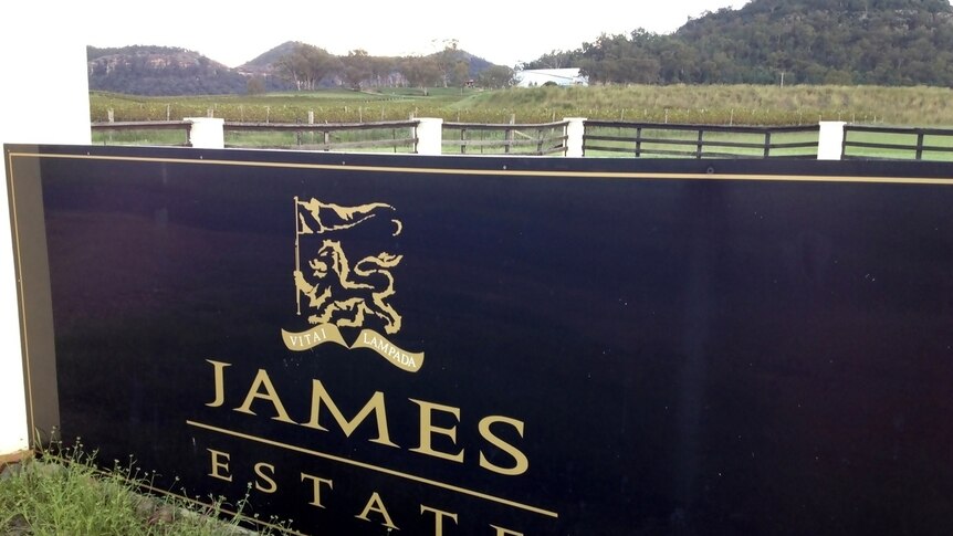 Picture of the entrance of James Estate Wines in the NSW Upper Hunter