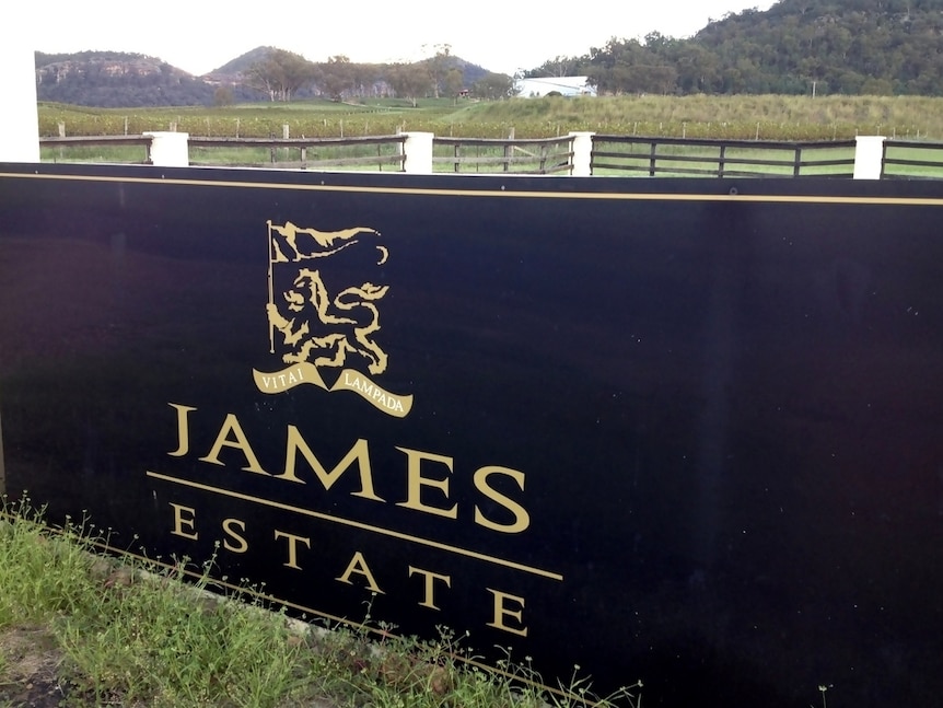 Picture of the entrance of James Estate Wines in the NSW Upper Hunter