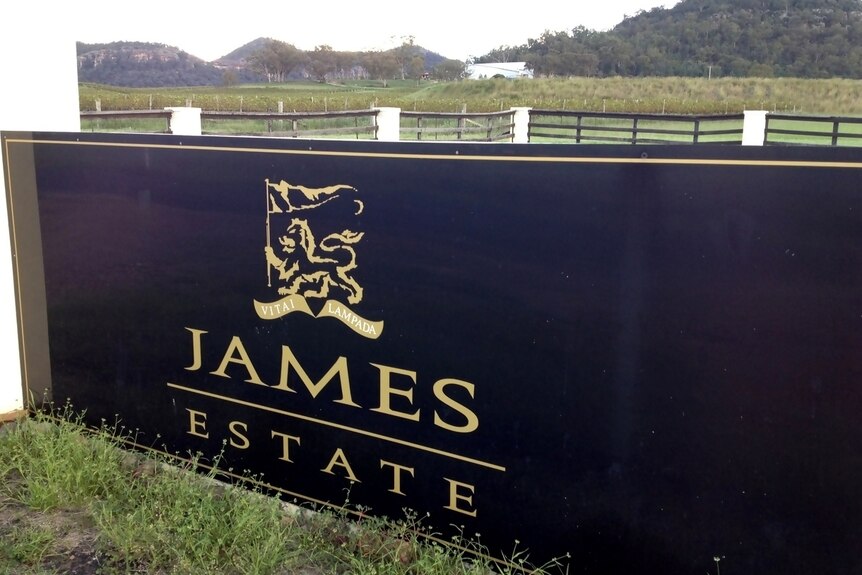 Picture of the entrance of James Estate Wines in the NSW Upper Hunter