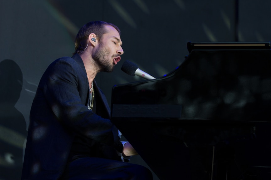 Daniel Johns performs at triple j's Beat The Drum concert