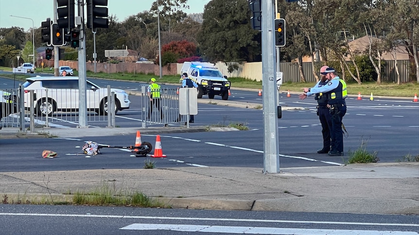 19-year-old Canberra woman dies after collision between car and e-scooter in Kambah