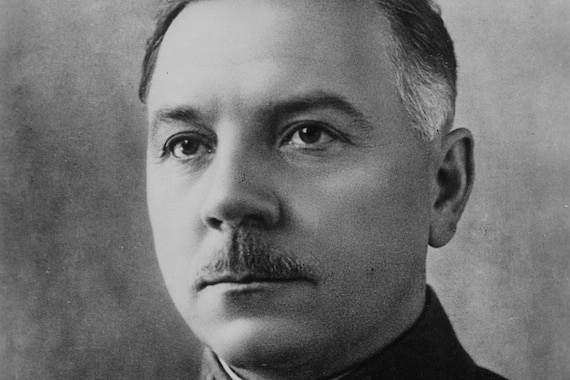 Soviet military officer and politician Kliment Voroshilov.