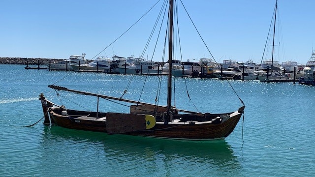 A replica of the Dutch East Indies (VOC) Batavia's longboat in Geraldton. 
