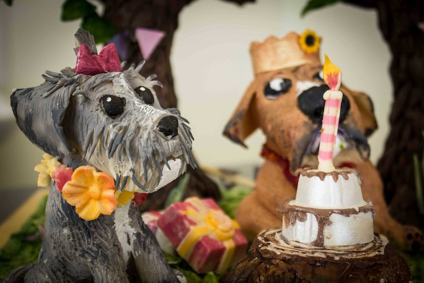 Chocolate sculpture in the Perth Royal Show.