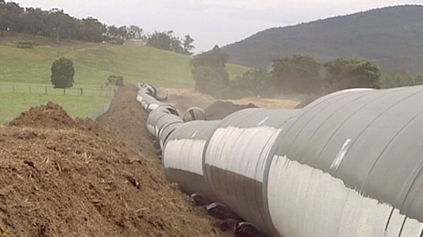 Opponents of the pipeline say current water storages are sufficient to supply Melbourne