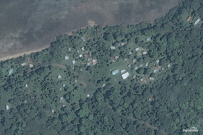 Vatulele village on Koro Island before Cyclone Winston struck.