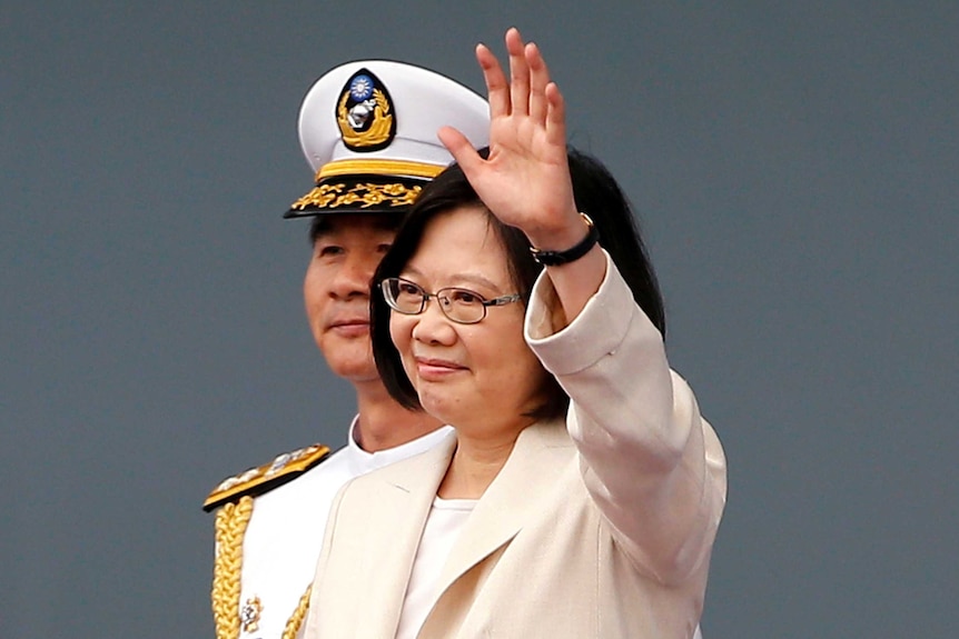 尽管台湾总统蔡英文来自支持台独的民进党，但是她承诺维持台海现状。