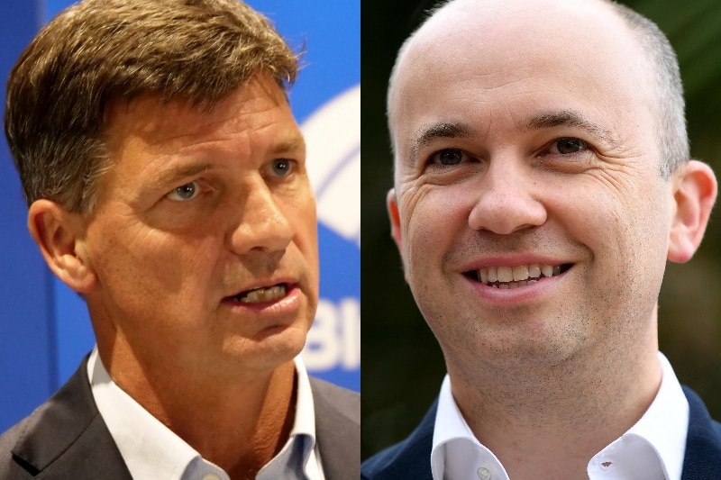 A composite image of Angus Taylor and Matt Kean