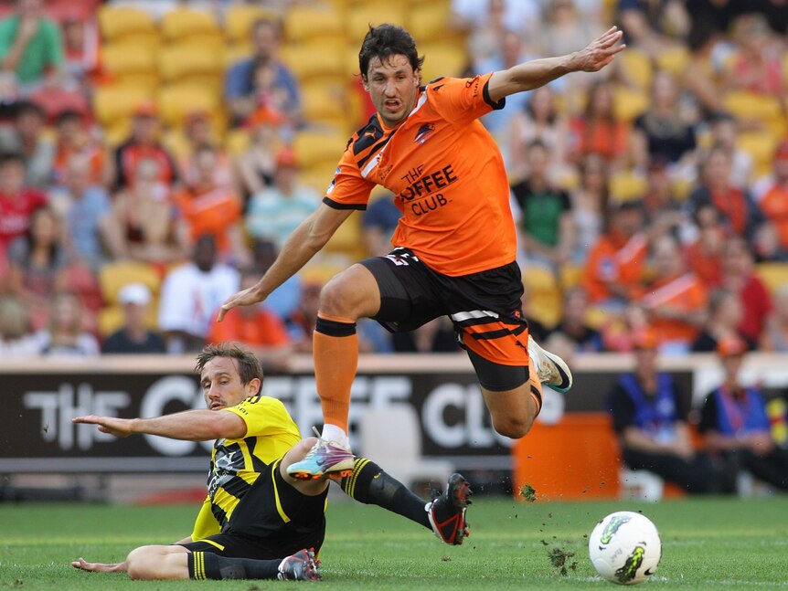 Tough to contain ... sharp midfielder Thomas Broich returns to action for Brisbane in Wellington.