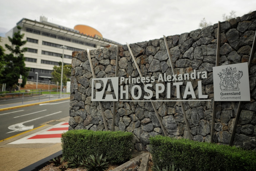 Close up of PA hospital sign.