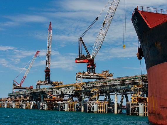 Expansion of port facilities at Rio Tinto's Cape Lambert terminal