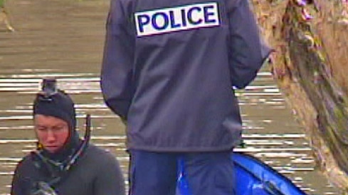 Police at Canning River bank