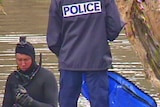 Police at Canning River bank