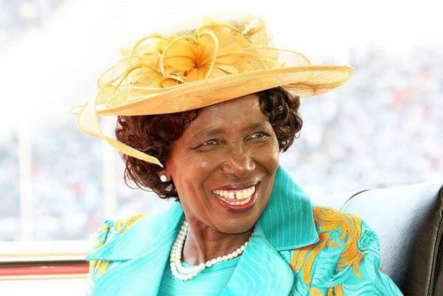 Inonge Wina, Vice President of Zambia, smiles.