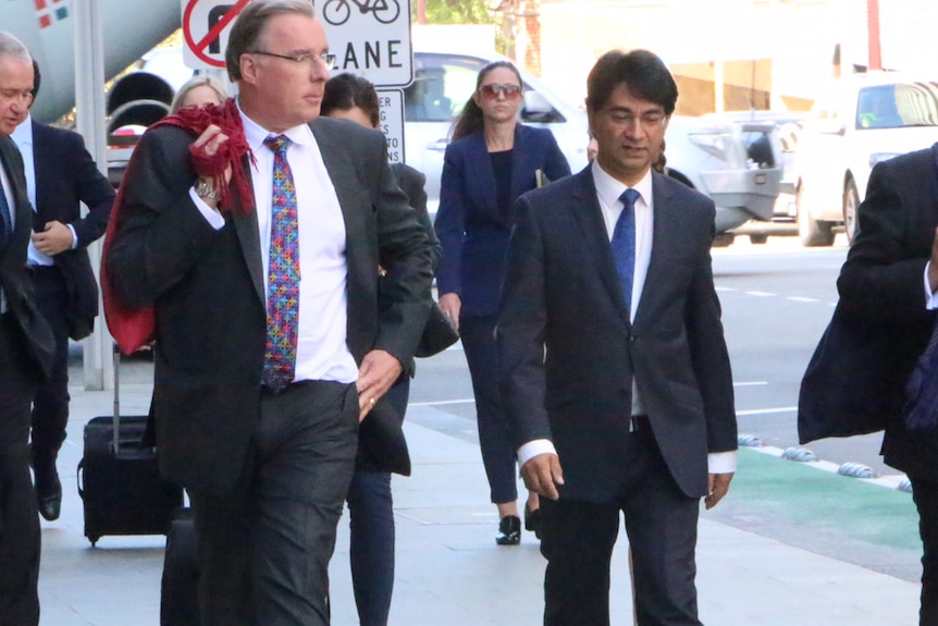 Lloyd Rayney arrives at court for defamation trial February 1 2017.