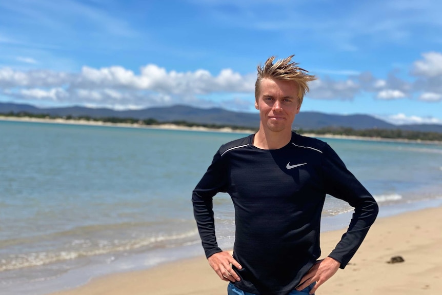 Man standing on a beach