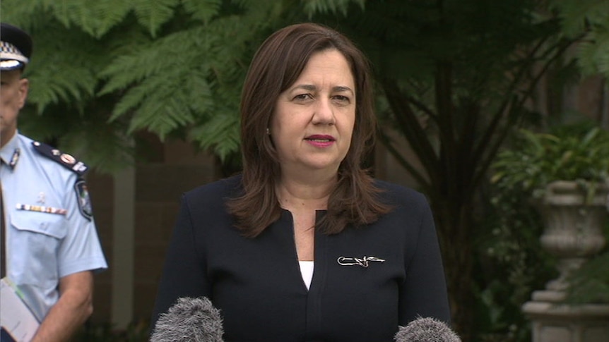 Annastacia Palaszczuk says the ban will start from Wednesday.