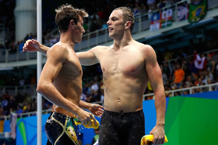 Swimmers Cameron McEvoy and Kyle Chalmers