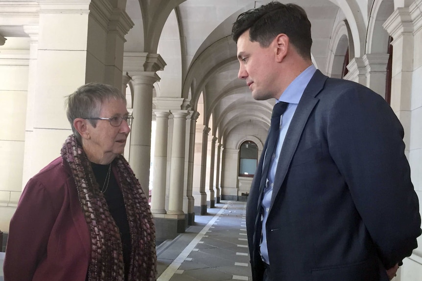 Sister Brigid Arthur, the girl's legal guardian with Thomas Valentine from Maurice Blackburn.