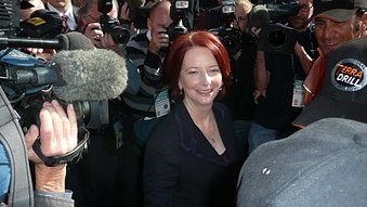 Prime Minister Julia Gillard in Perth on July 30, 2010 (Hayden Cooper)