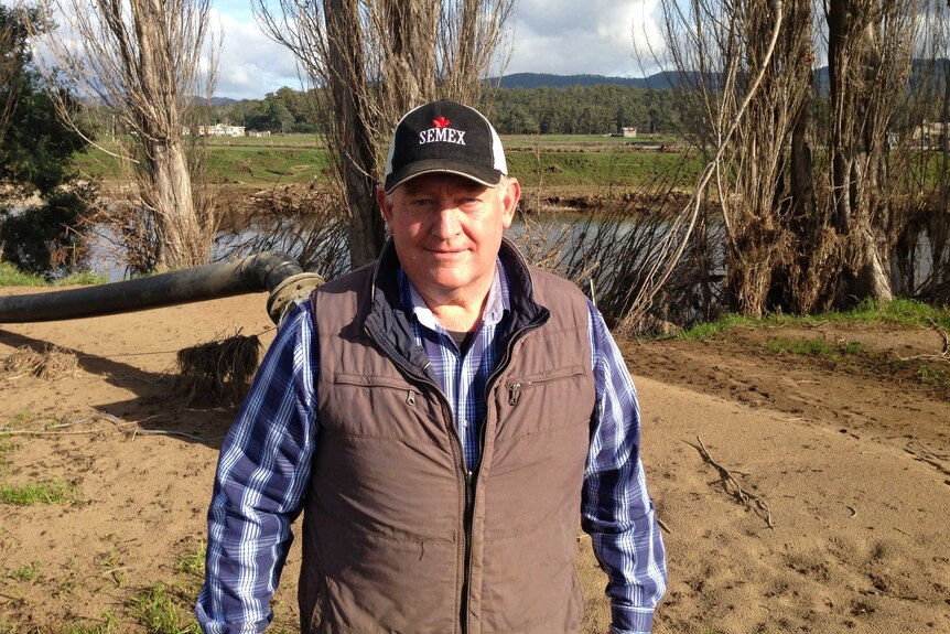 Tasmanian dairy farmer Michael Perkins