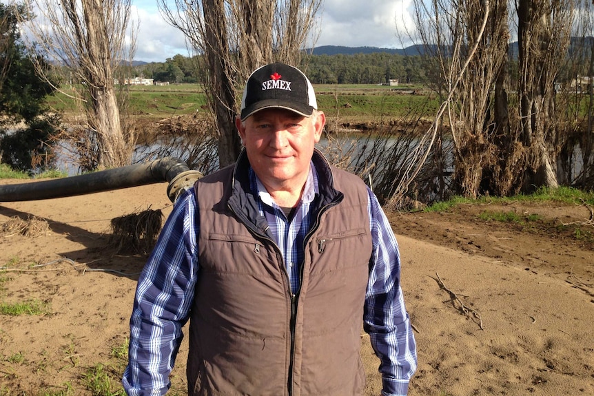 Tasmanian dairy farmer Michael Perkins
