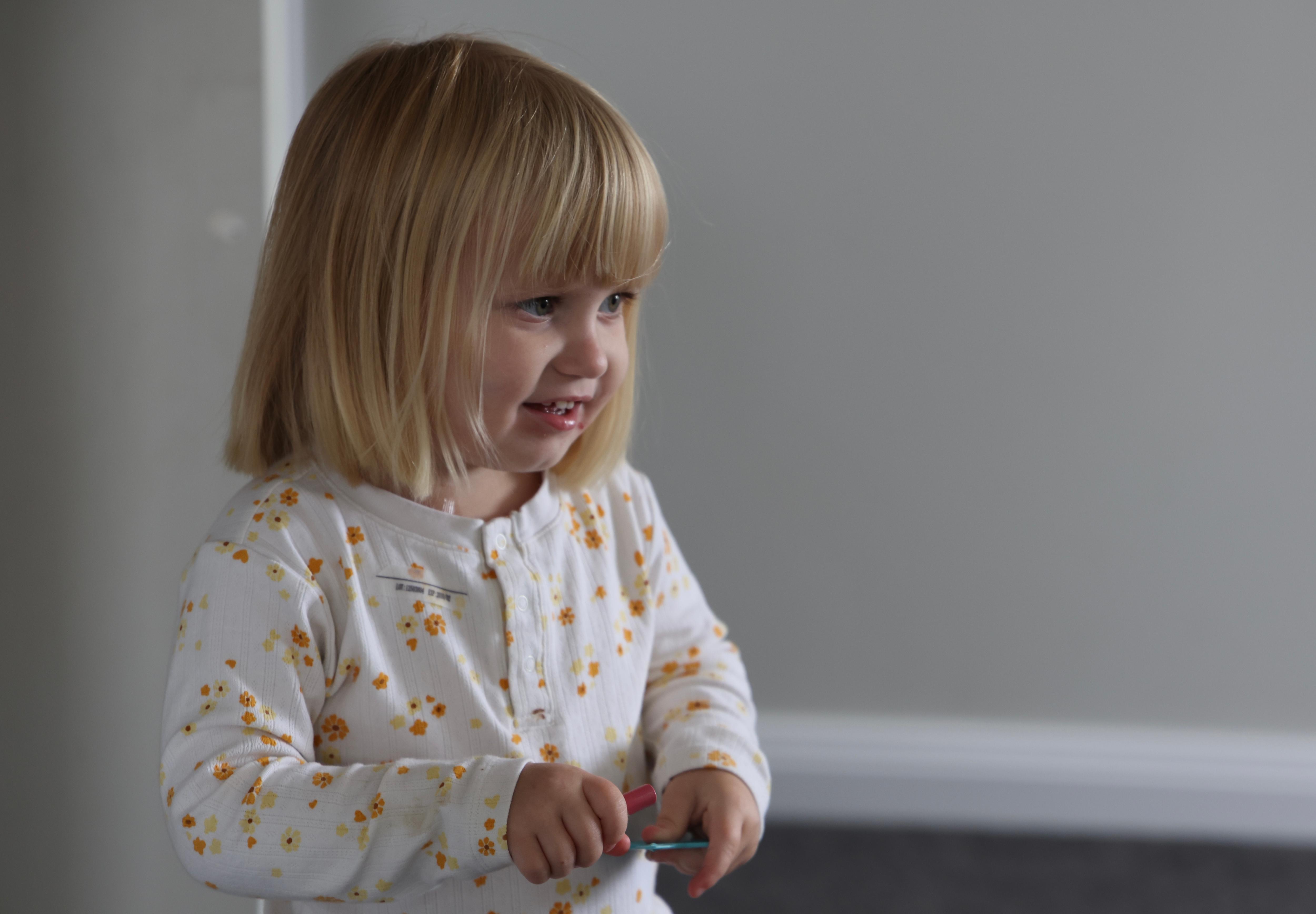 a young blonde girl