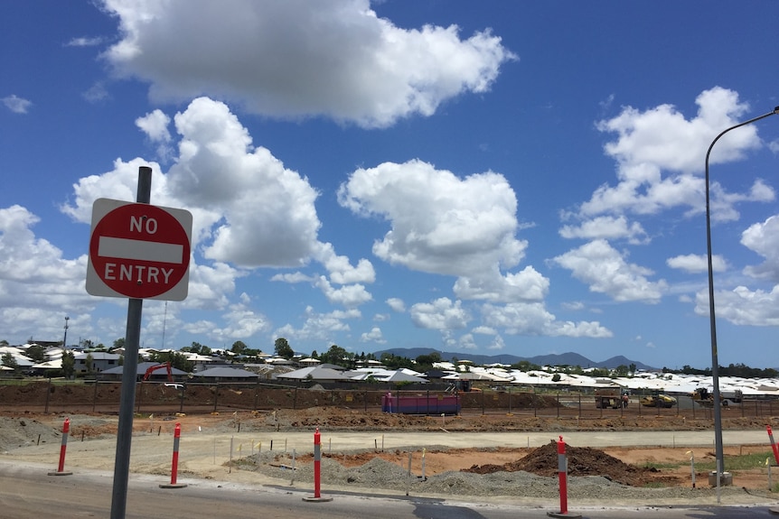 Heavy machinery creates new housing blocks at Gracemere to cater for more growth in the fast growing town. 
