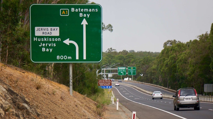 Signage at the Jervis Bay Rd intersection.