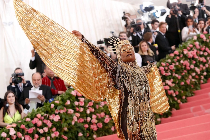 L'artiste américain Billy Porter au Met Gala 2019.