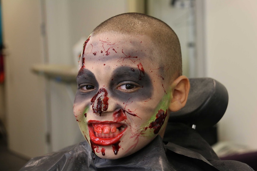 J'Won Cameron shows off his 'zombie makeover'