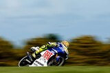 Rossi rounds a bend